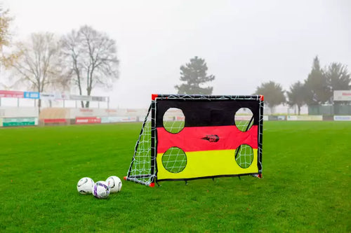 Football uPVC Goal with Shooting Wall - 1.8m x 1.2m