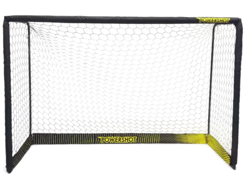 Black steel football goal - 4m x 2m