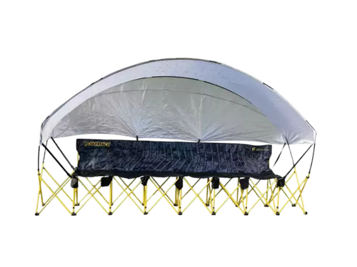 6-seater covered folding bench