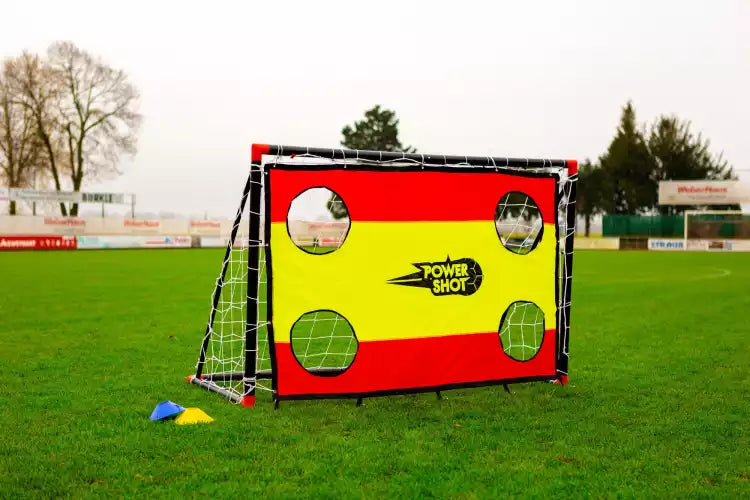 Football uPVC Goal with Shooting Wall - 1.8m x 1.2m
