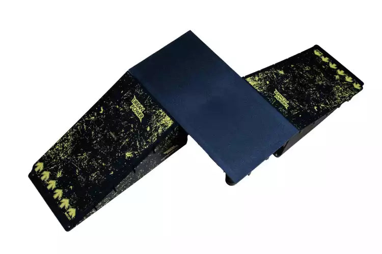 Set of modular skateboard ramps