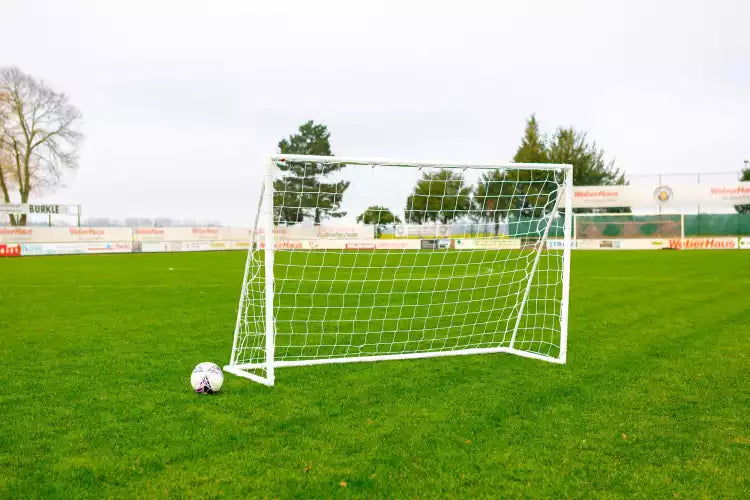 Pair of Football goals - 2.4m x 1.5m - uPVC white