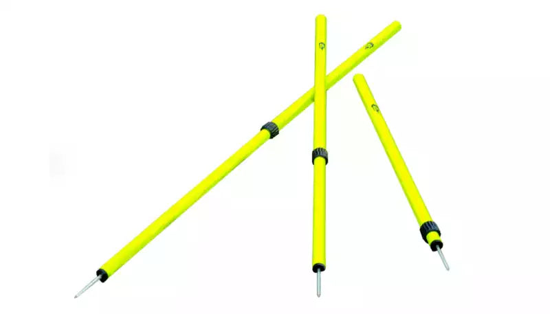Set mit 6 teleskopierbaren Slalomstöcken, 91 cm bis 172 cm