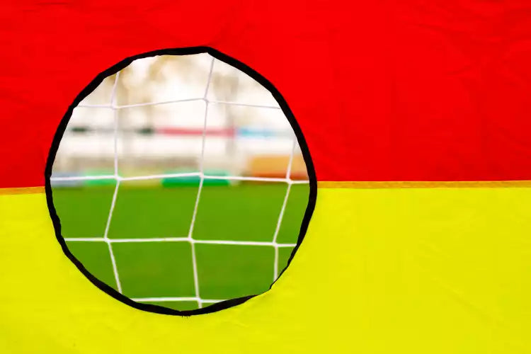 Football uPVC Goal with Shooting Wall - 1.2m x 0.8m