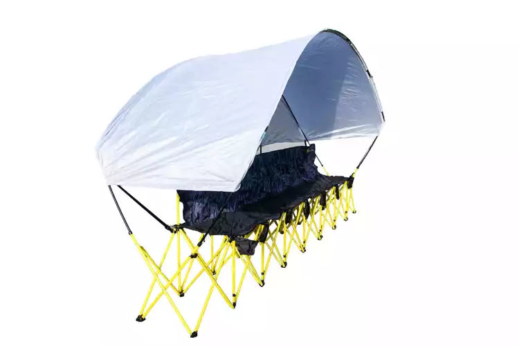 6-seater covered folding bench