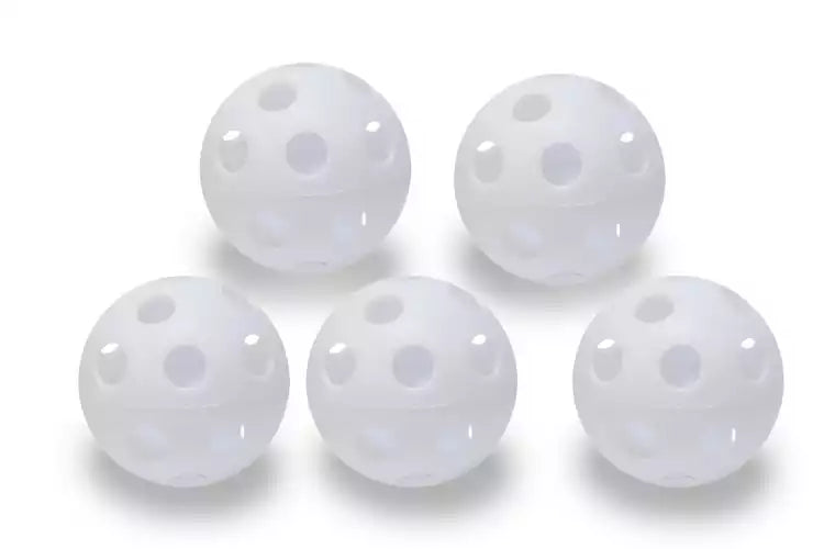 Hockey/floorball balls with holes (pack of 5) diameter 100mm