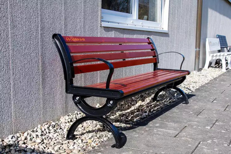 Tennis bench with backrest - 150 cm