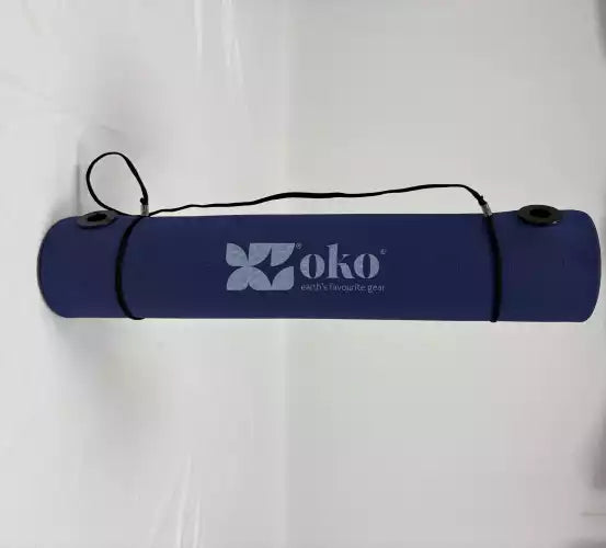 Yoga mat with eyelets - 180cm x 60cm x 0.5cm