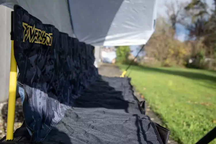 6-seater covered folding bench