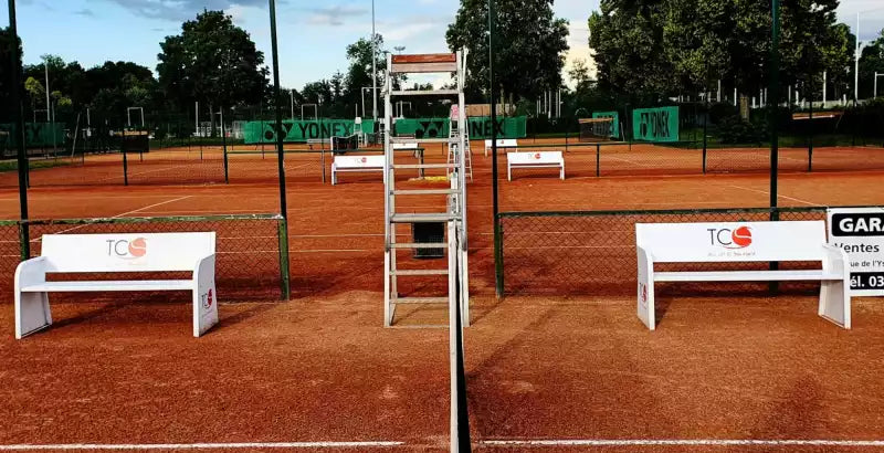 Advertising Tennis Court Bench – Steel
