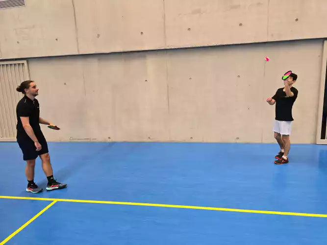 Scratch rackets with ball