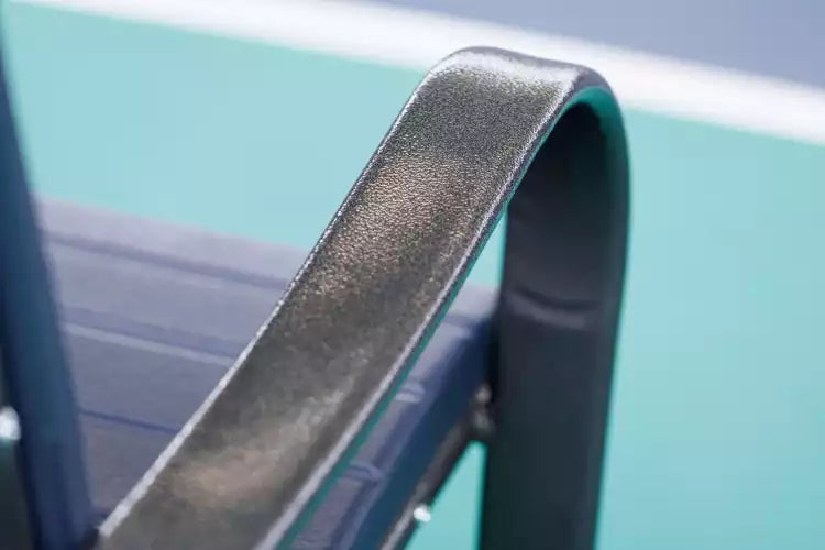 Plastic reinforced with steel indoor outdoor bench 3-man