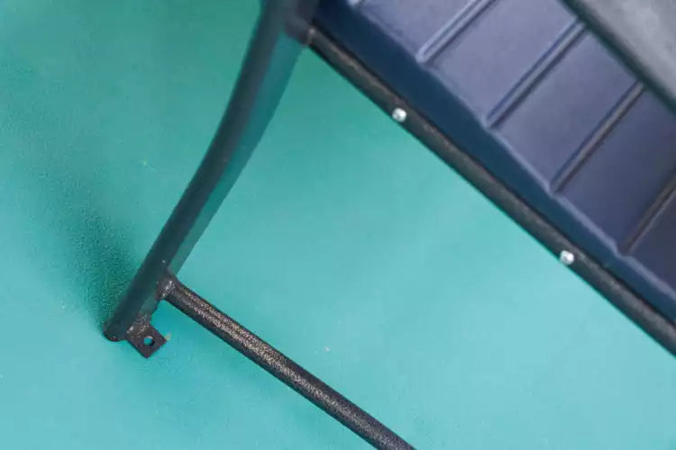 Plastic reinforced with steel indoor outdoor bench 3-man