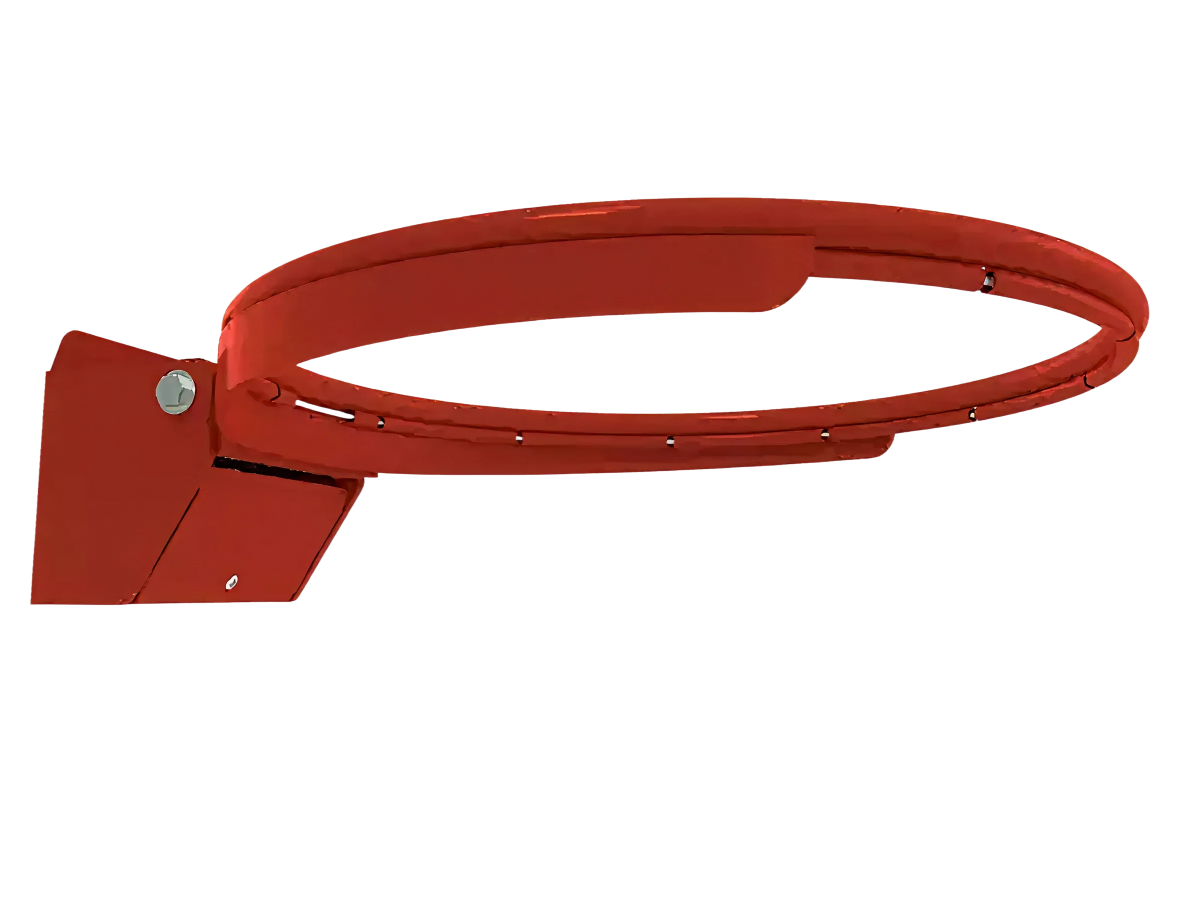 Flexible basketball hoop with hooks