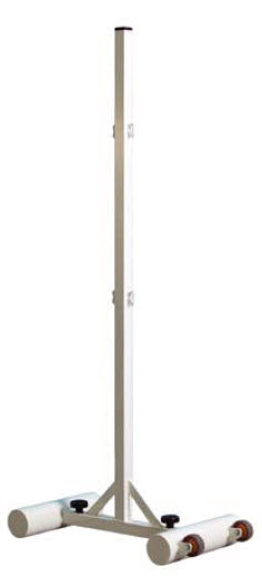 Badminton centre post with 2 weights