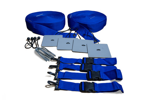 Boundaries for beach football pitch - 37m x 28m with 6 sand anchors