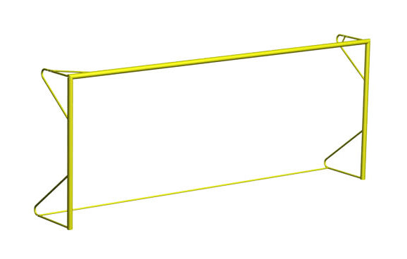 Pair of portable beach football goals - 5.5m x 2.2m