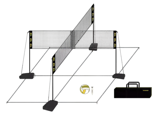 Complete volleyball set for 4 persons with carry bag