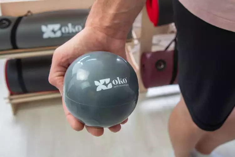 Set of 3 pvc weighted balls