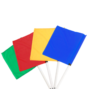 4 Corner Flags Set – 45 × 45 cm Flags