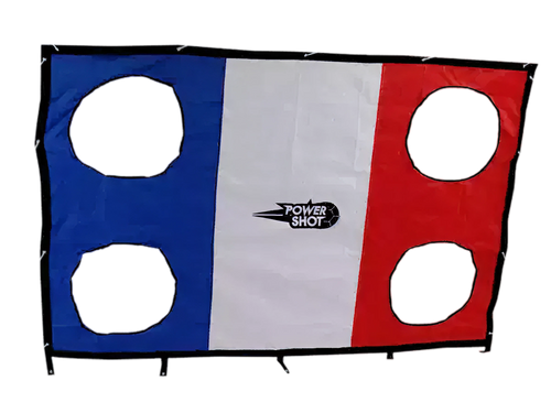 Schießwand 3 m x 2 m mit französischer Flagge