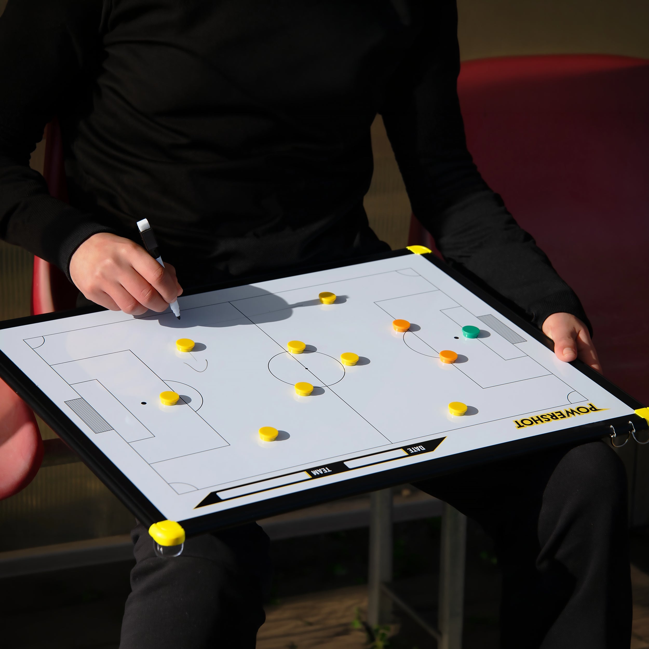 Magnetic football tactical board - 60cm x 45cm with bag