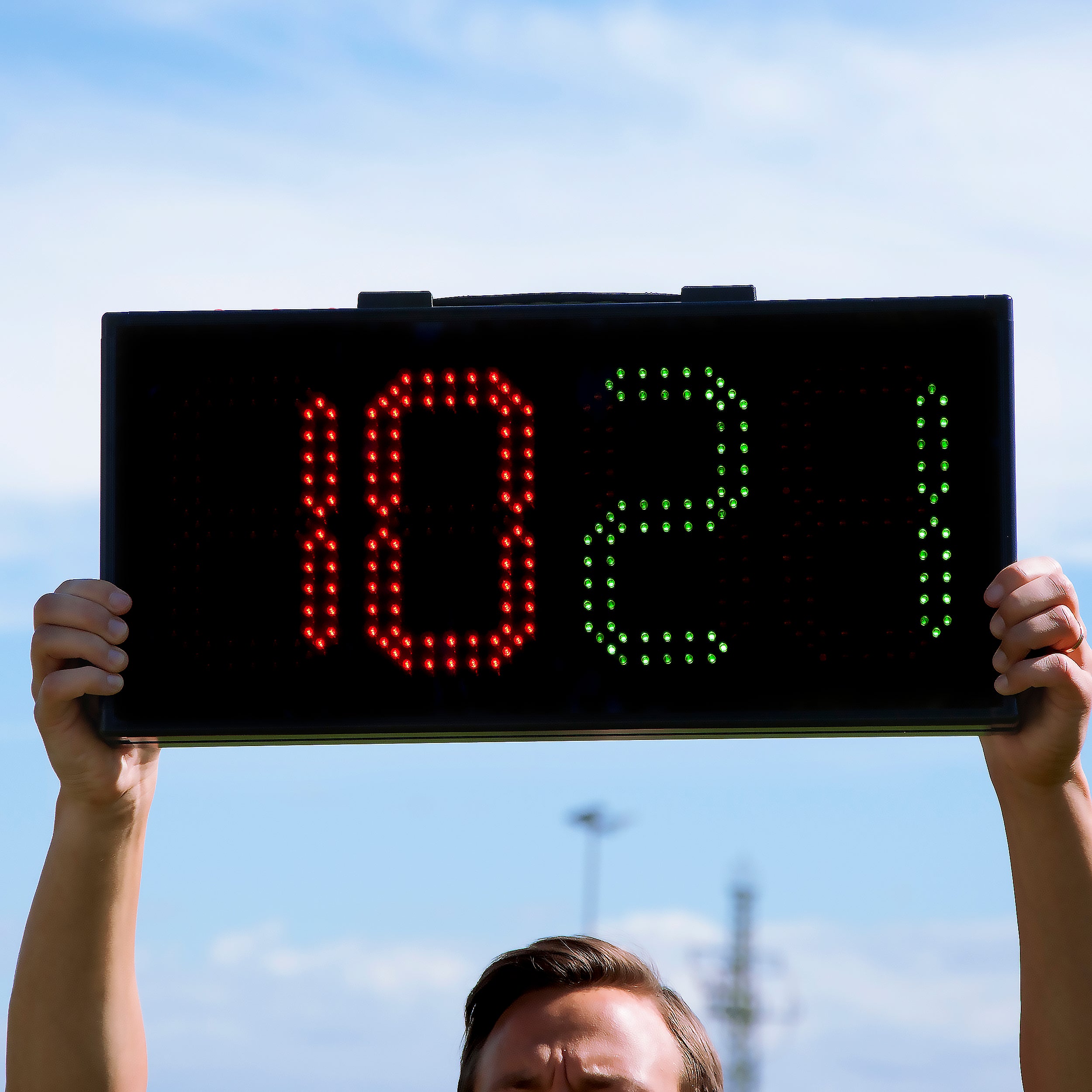 Electronic player change panel