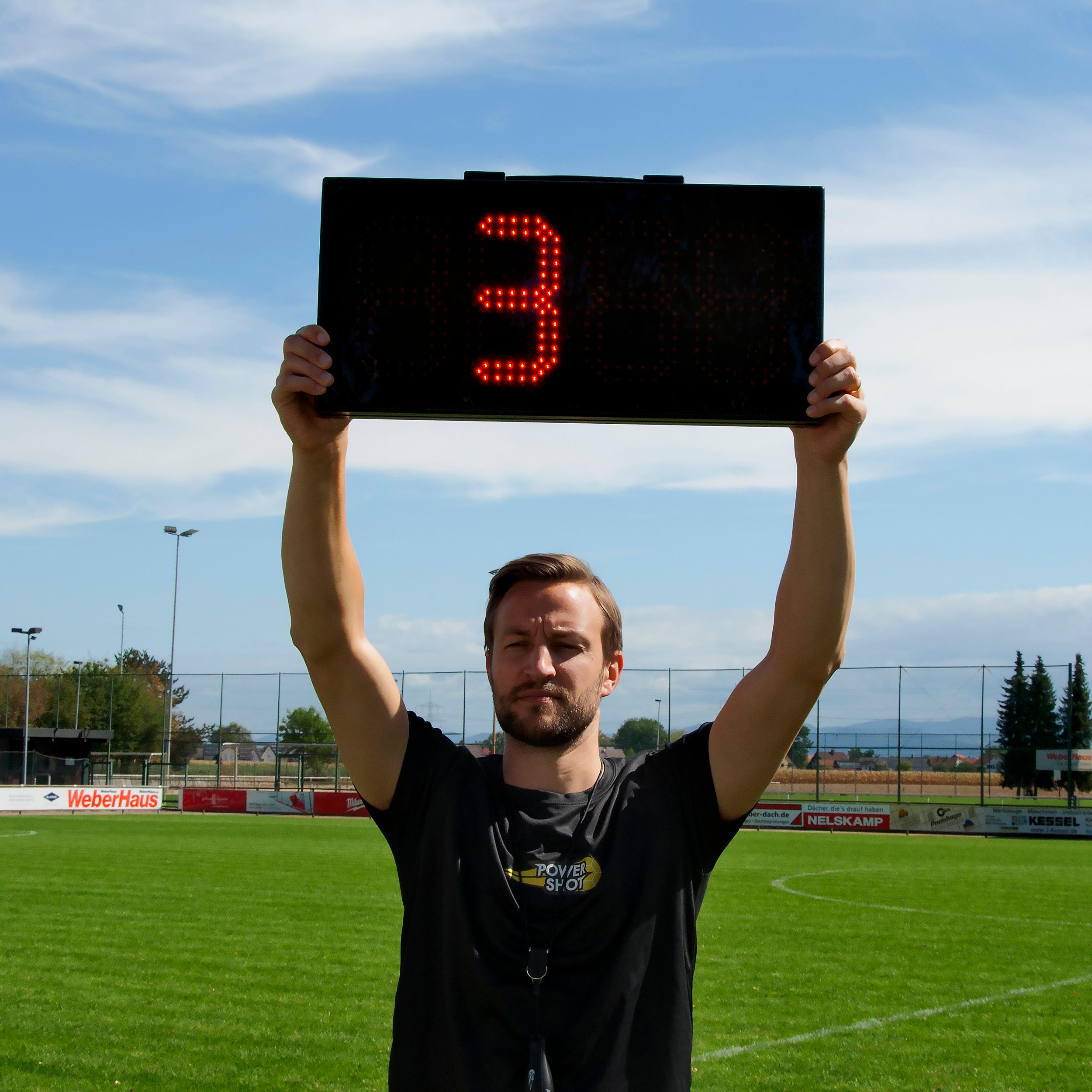 Electronic player change panel