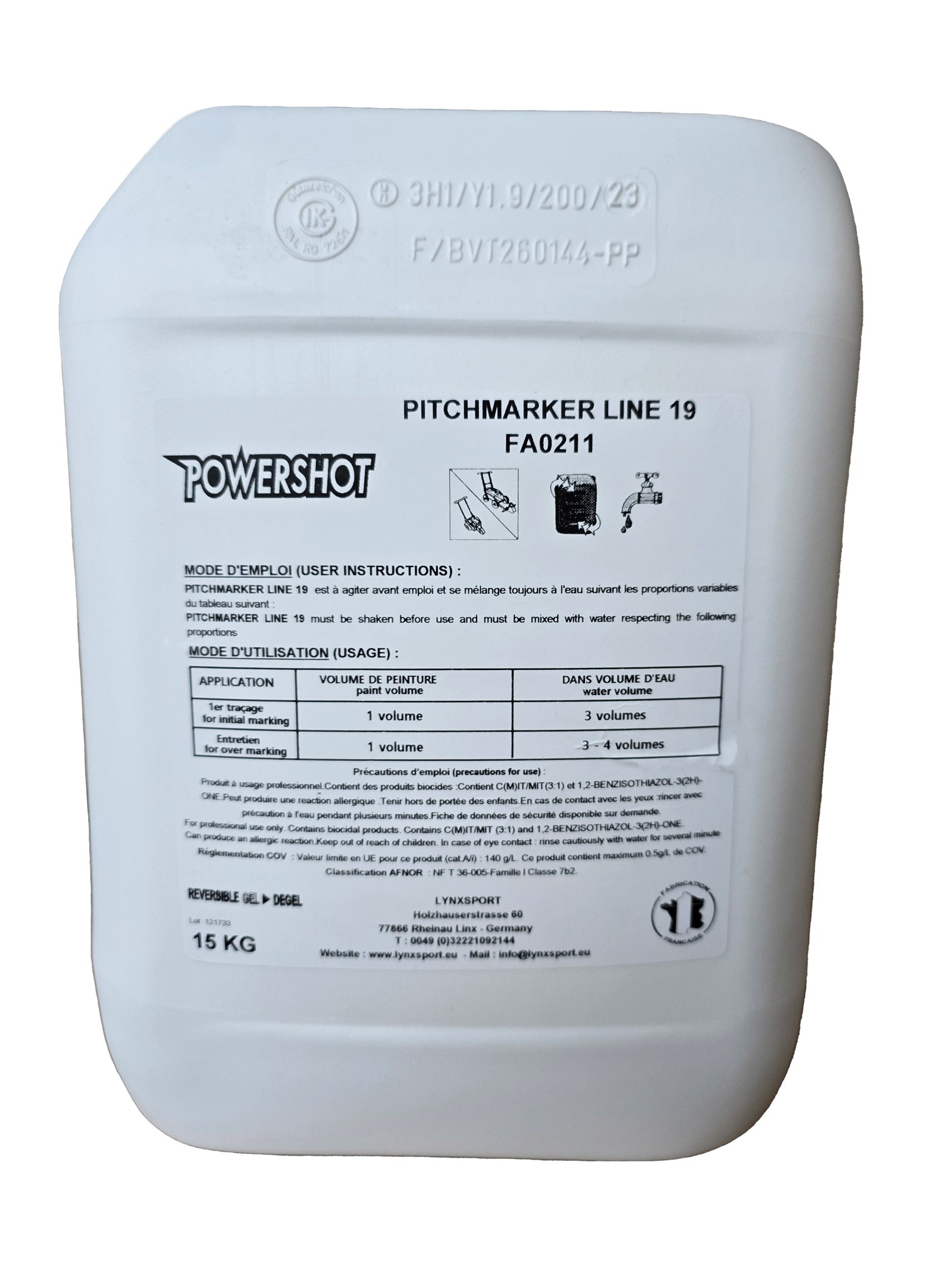 White paint for field marking - 10L