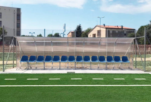 Touch shelter 1 PVC - 4 m 8 seats