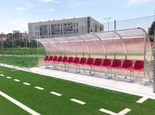 Touch shelter 1 PVC - 4 m 8 seats