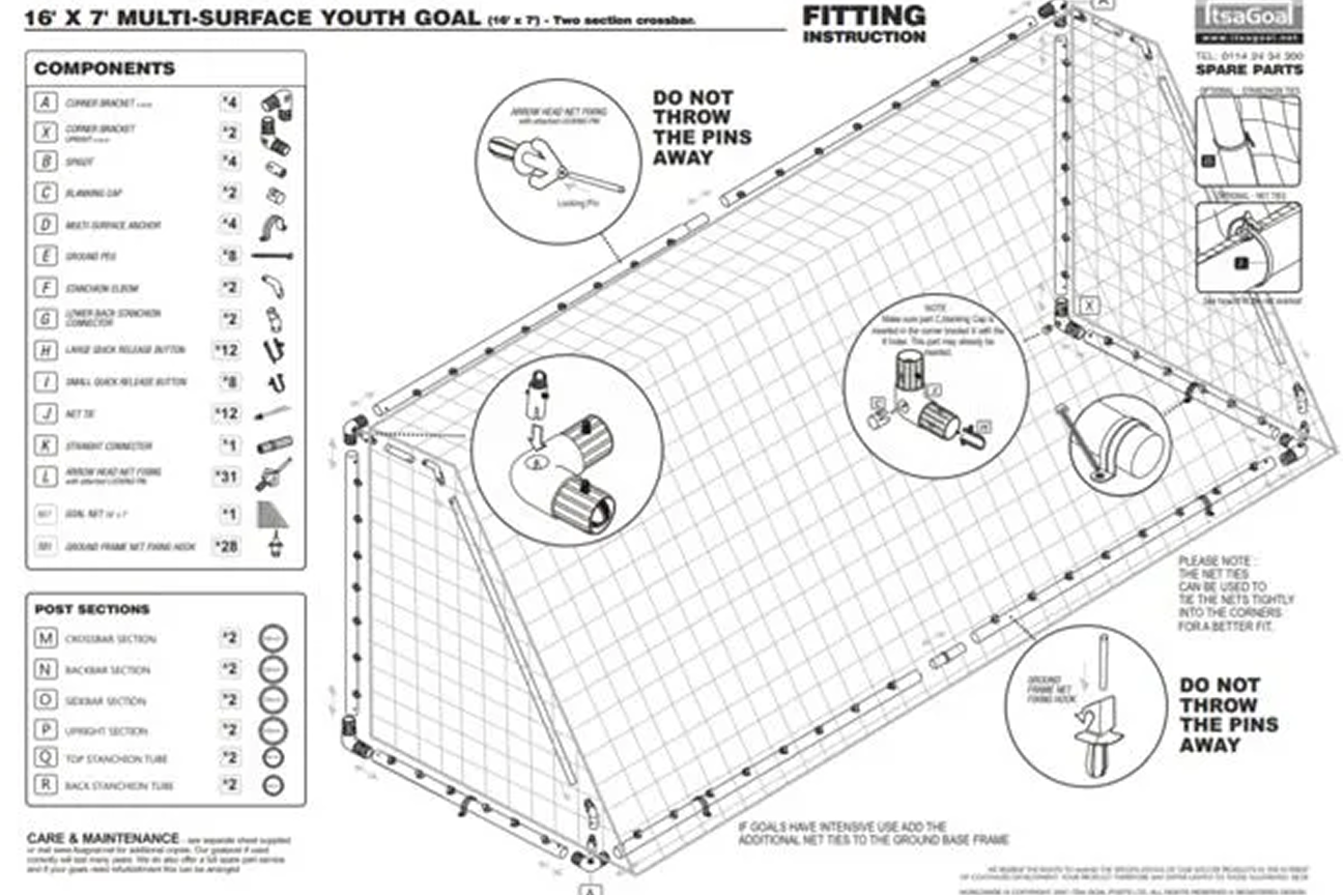 Tennis ball net - 4m x 1.1m