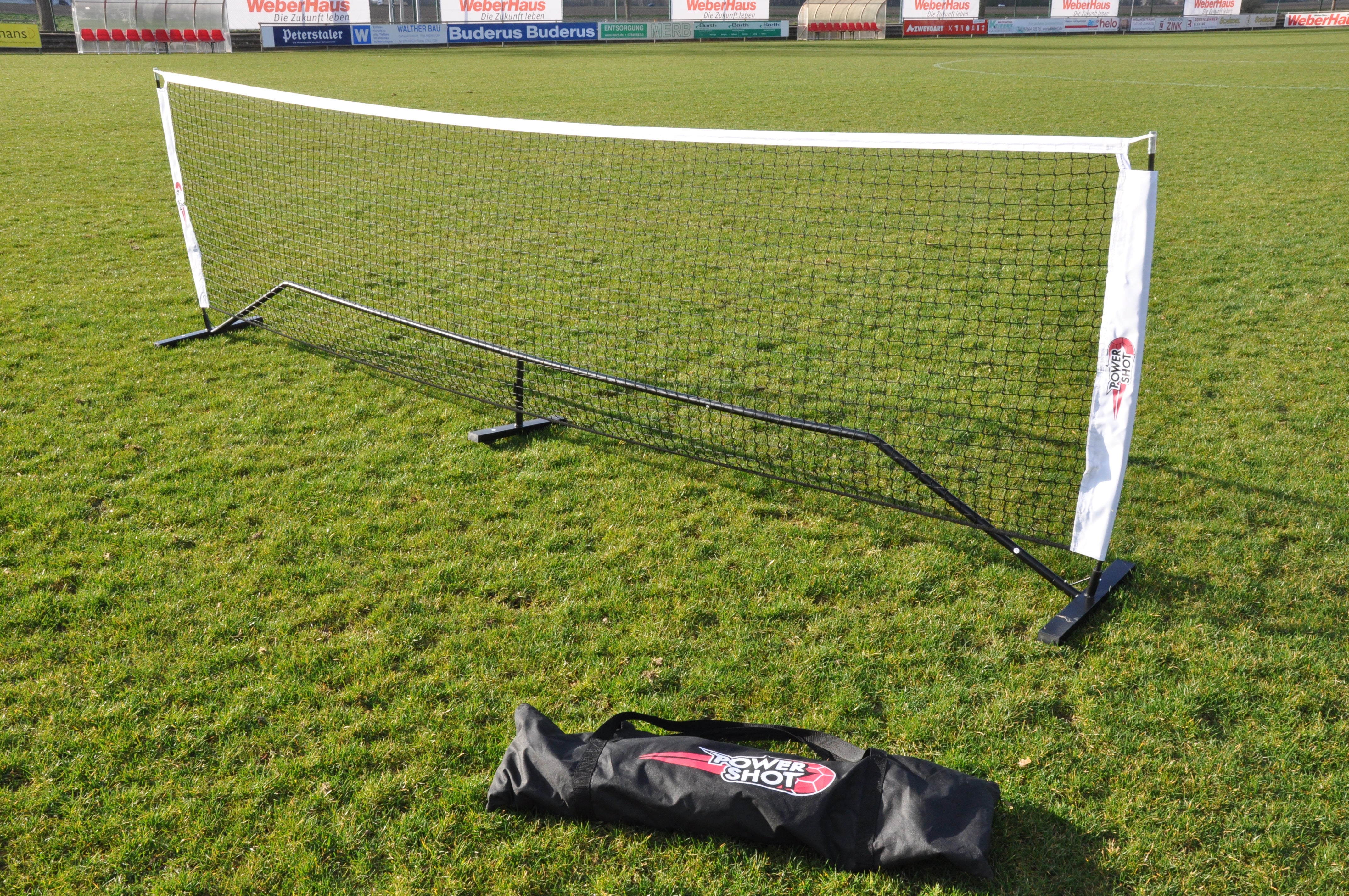 Steel tennis ball net - 4m x 1.1m (with carry bag)