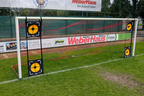 Set mit 2 verstellbaren Fußballzielen