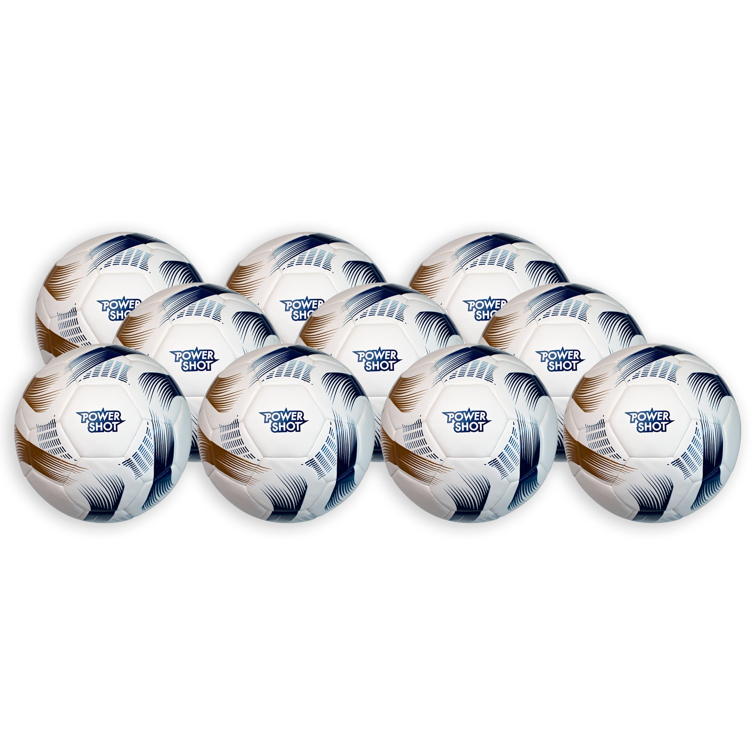 Set of 10 Match hybrid football size 5 Powershot