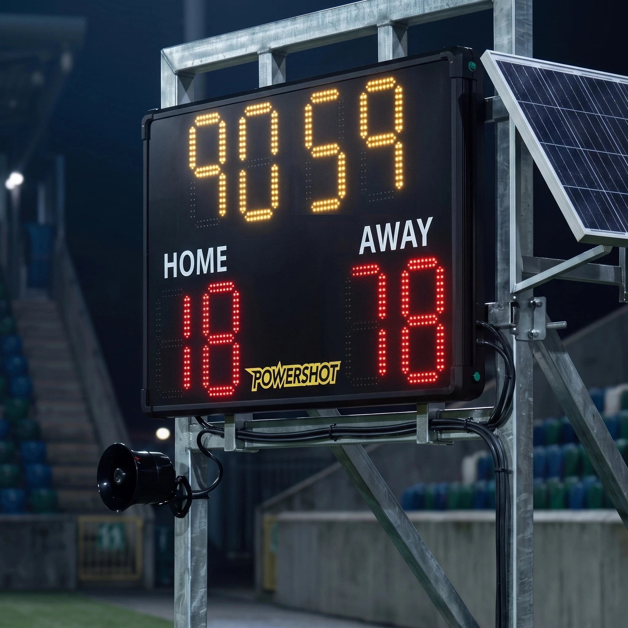 Innovative outdoor football scoreboard – 110cm x 70cm x 7cm