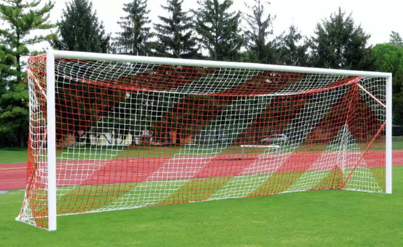 Transportable professional 11-a-side football goal aluminium - 7.32m x 2.44m with net