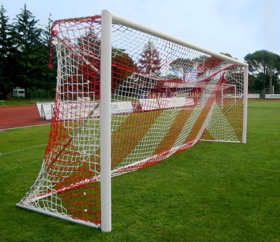 Full-Size Transportable Aluminium Football Goal - 7.32m x 2.44m