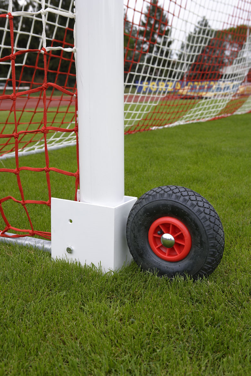 Full-Size Transportable Aluminium Football Goal - 7.32m x 2.44m