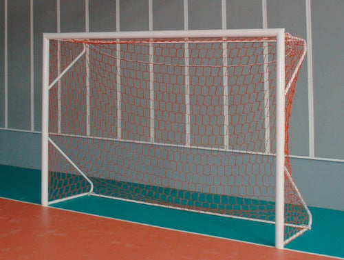 Sealed football/futsal goal - 4m x 2m with net and sleeves - Steel