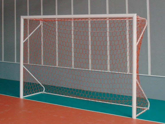 Sealed football/futsal goal - 4m x 2m with net and sleeves - Steel