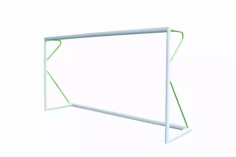 Transportable 8-a-side football goal aluminium with net - 6m x 2.1m