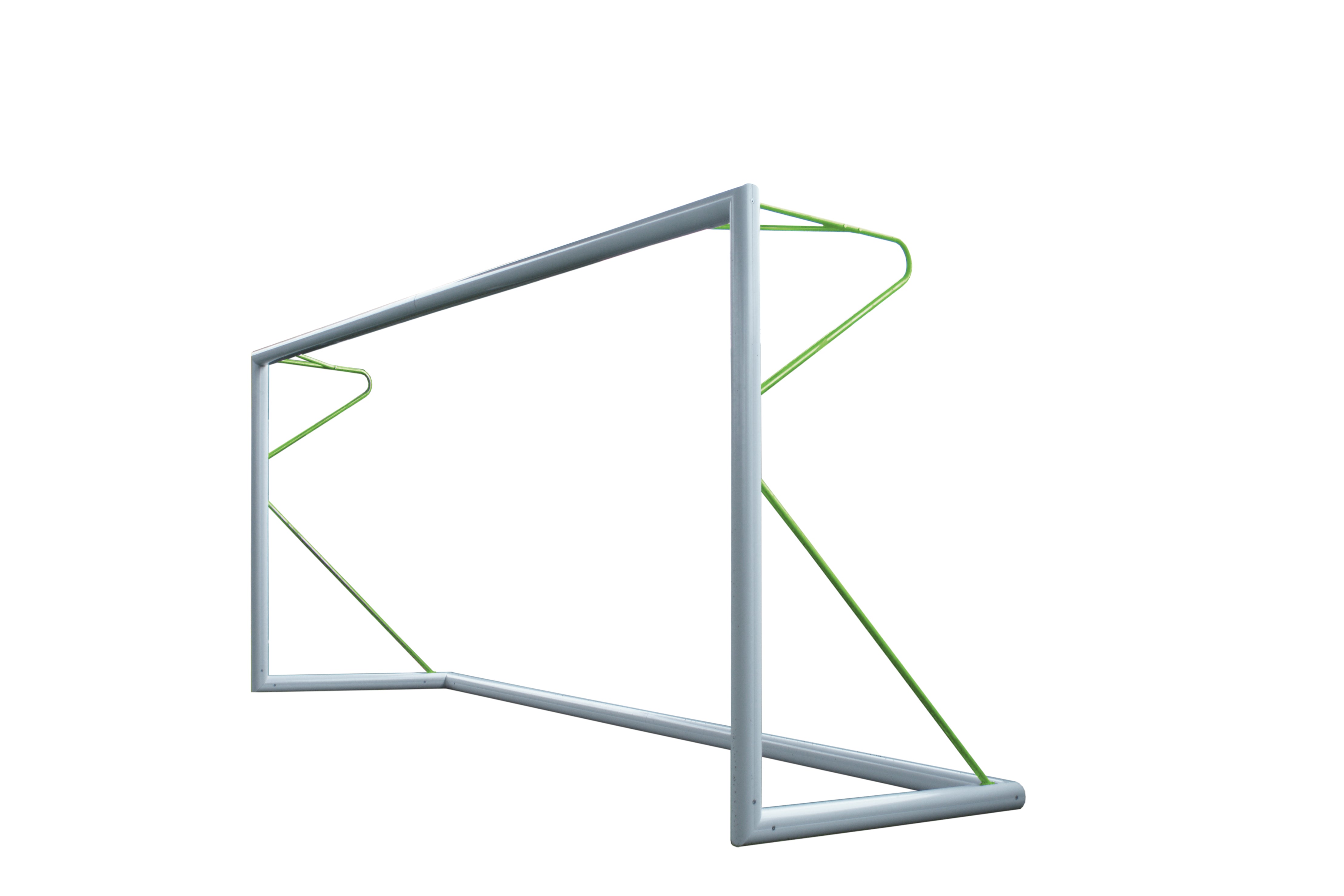 8-a-side football goal transportable aluminium - 5m x 2m - Ø80 mm