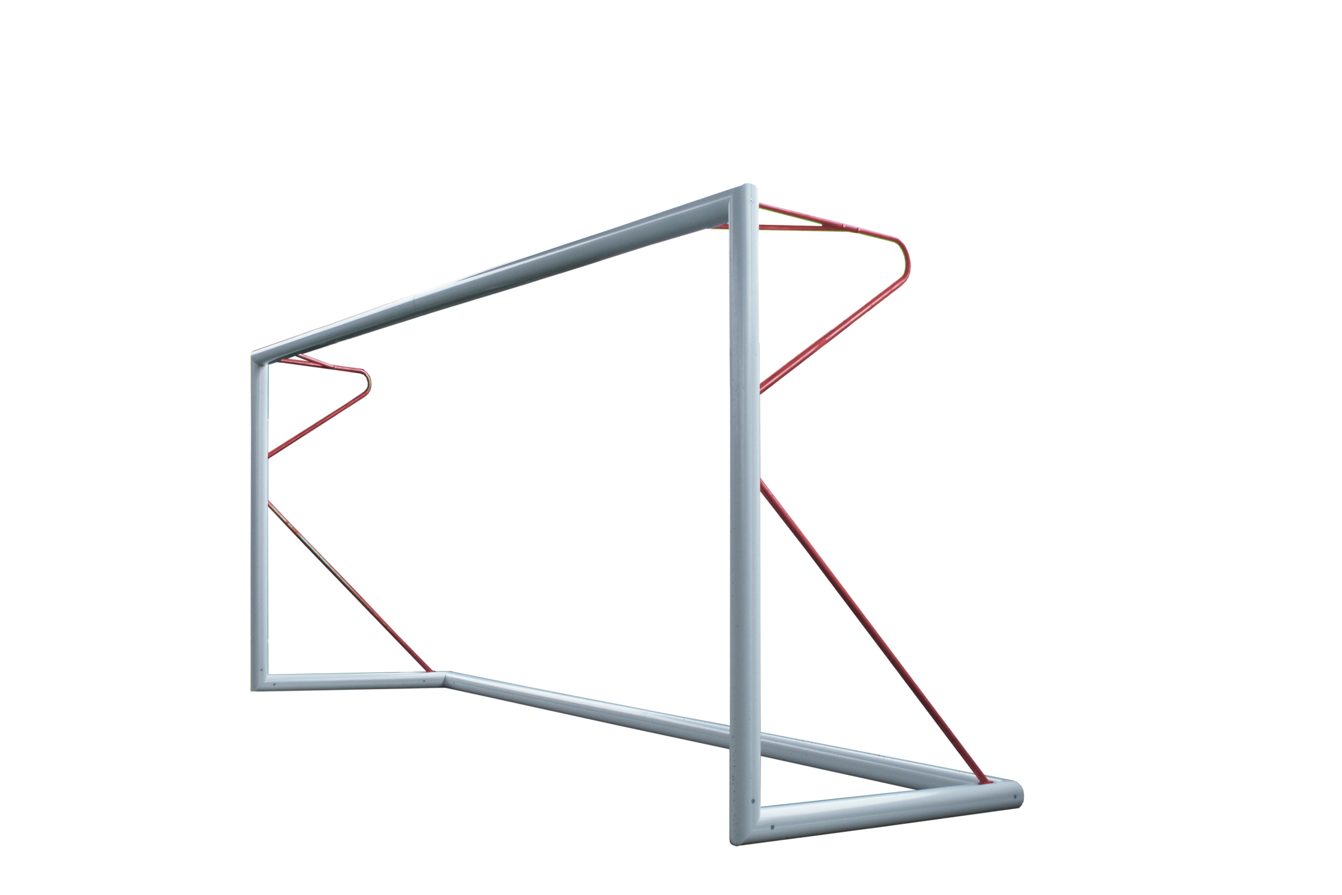 8-a-side football goal transportable aluminium - 5m x 2m - Ø80 mm