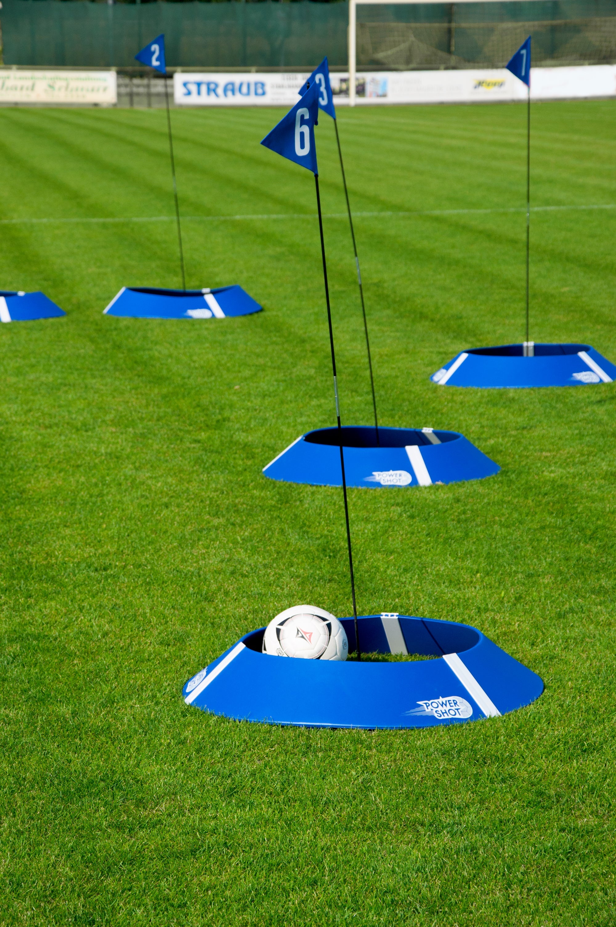 Kit of 10 footgolf targets