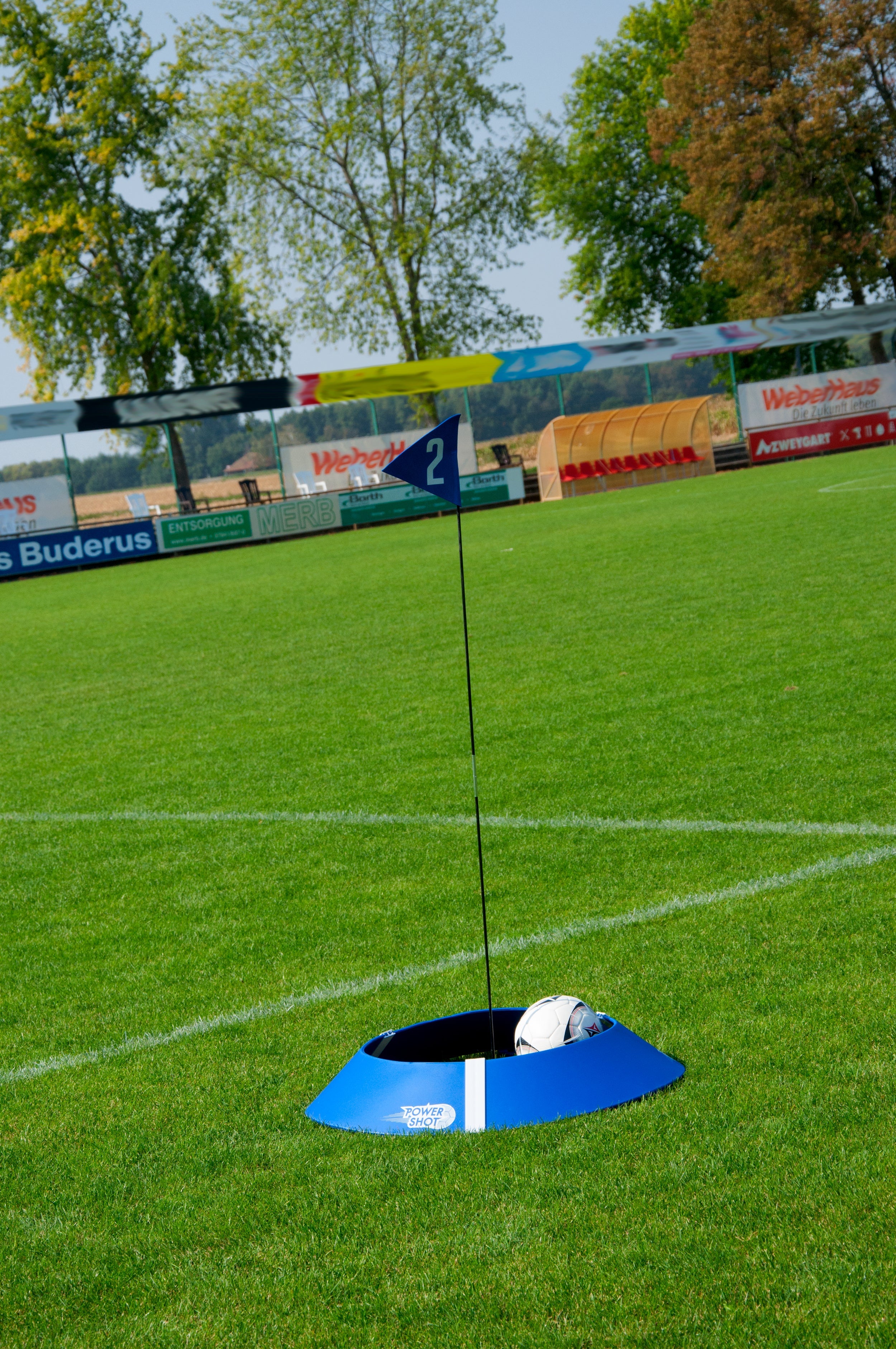 Set mit 3 Footgolf-Zielen