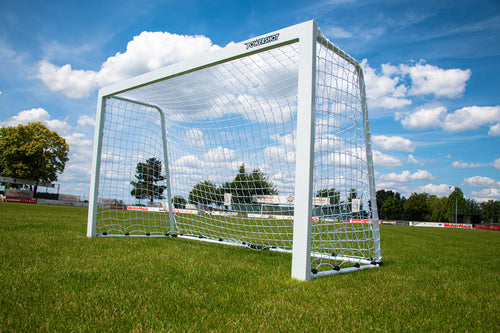 Mini-Fußballtor aus Aluminium, 2 m x 1,2 m, mit Ballastsäcken