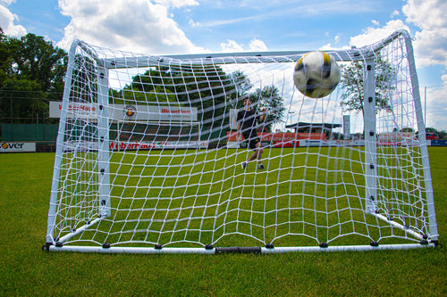Mini-Fußballtor aus Aluminium, 2 m x 1,2 m, mit Ballastsäcken