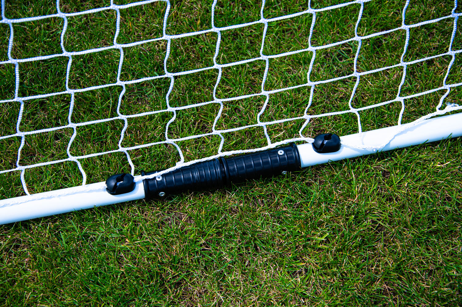 Mini aluminium football goal - 2m x 1.2m with ballast bags