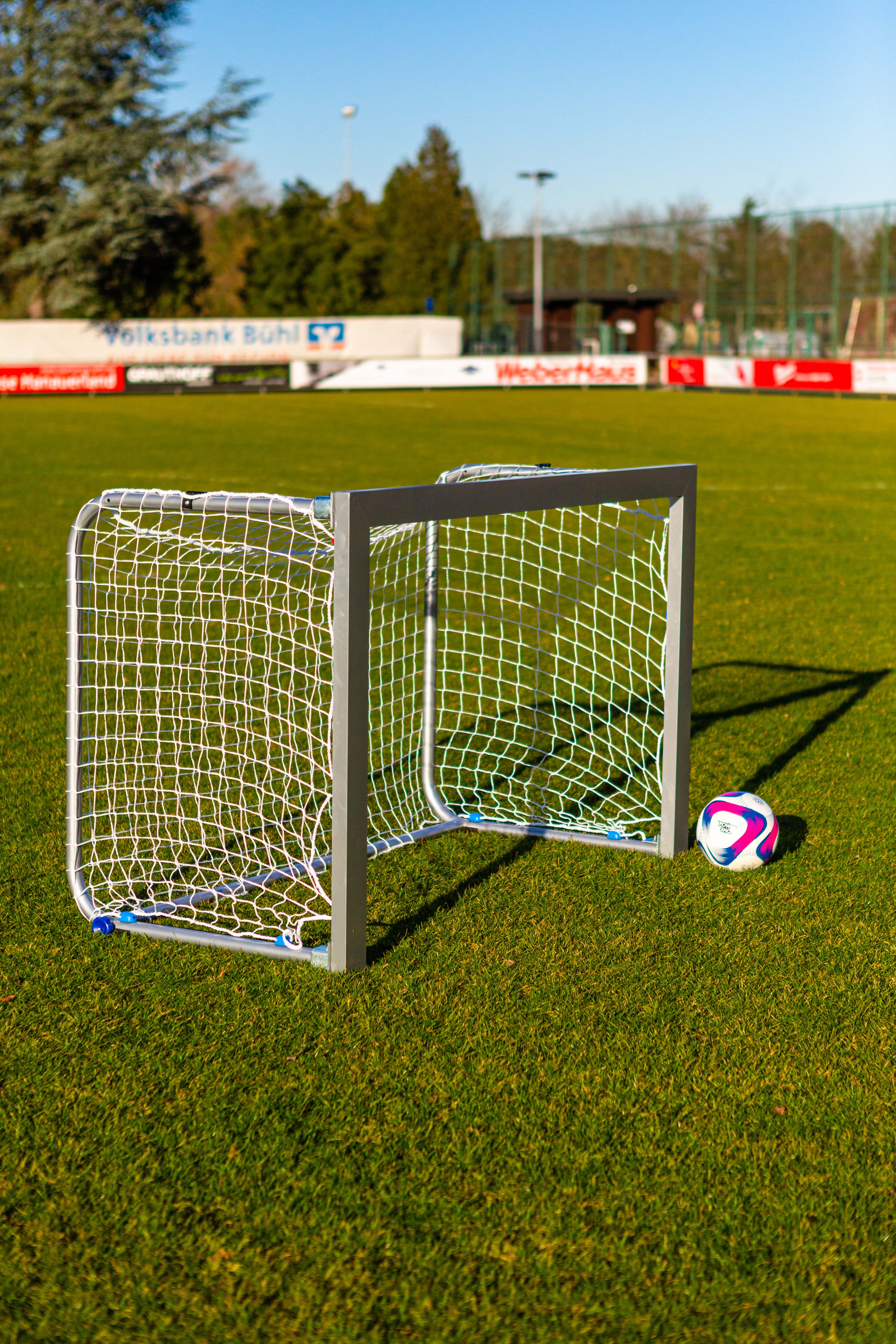 Mini aluminium football goal - 1.5m x 1m